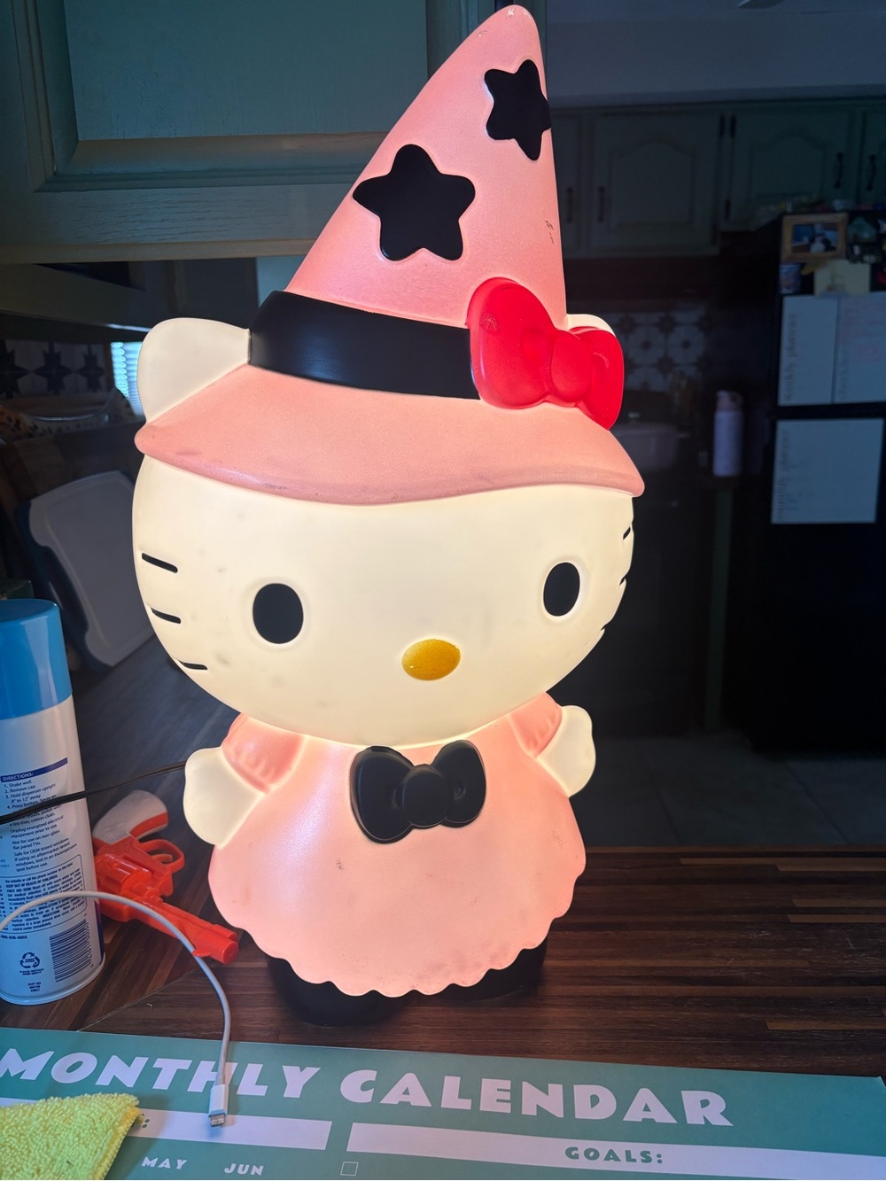 Sanrio Hello Kitty Pink Witch Halloween Decoration